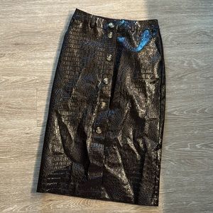 Rachel Comey Faux Alligator Skin Pencil Skirt